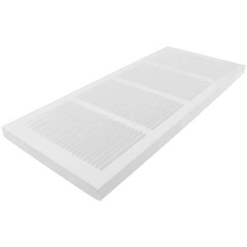 Main product image of 20" x 8" (Wall Opening Size) White Baseboard Return Air Grille (657 Series)
