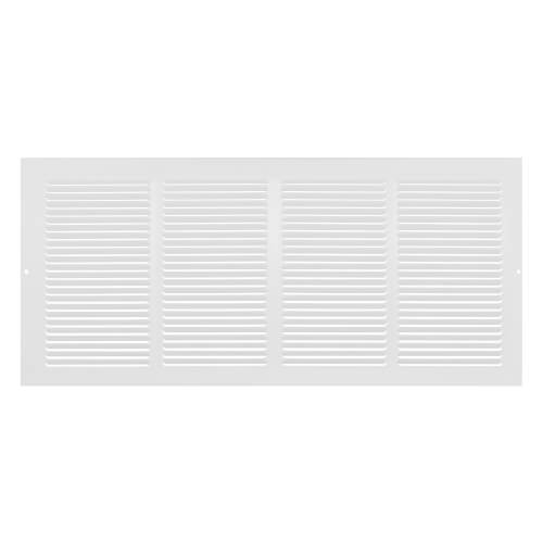 Main product image of 20" x 8" (Wall Opening Size) White Baseboard Return Air Grille (657 Series)