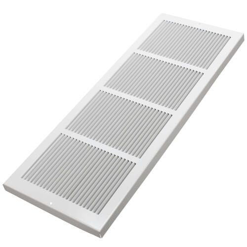 Main product image of 24" x 8" White Baseboard Return Air Grille (657 Series)