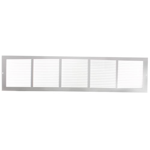 Main product image of 36" x 8" White Baseboard Return Air Grille (657 Series)