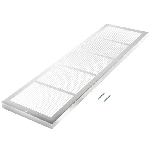 Main product image of 30" x 8" White Baseboard Return Air Grille (657 Series)