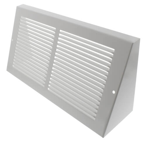 43701A Hart & Cooley 43701A 12" x 6" White Baseboard Return Air