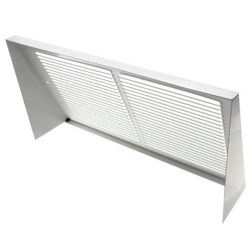 Main product image of 14" x 8" White Baseboard Return Air Grille (658 Series)