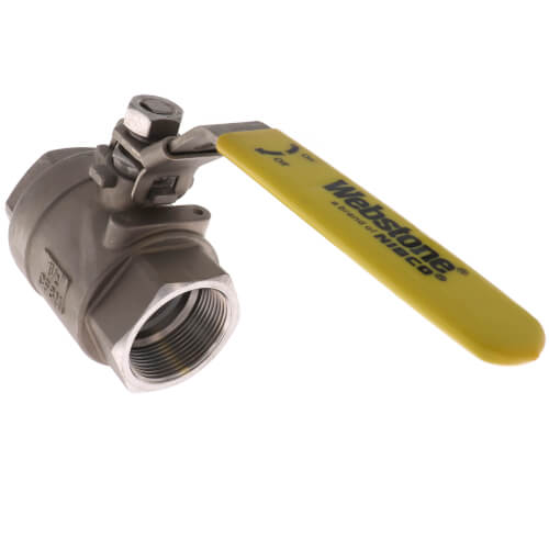 Main product image of 1-1/2" IPS Full Port 316 Stainless Steel 2-Piece Ball Valve