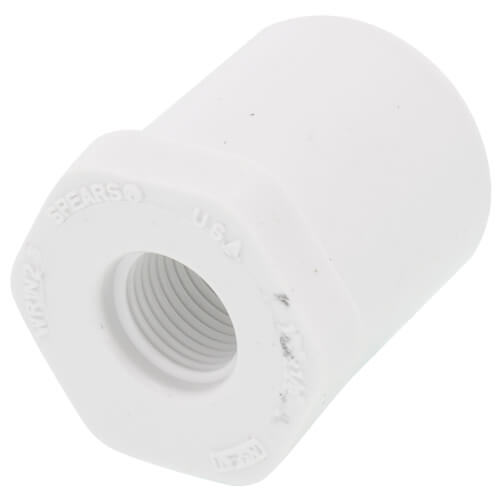 Main product image of 1/2" x 1/8" PVC Schedule 40 Spigot x Female Bushing