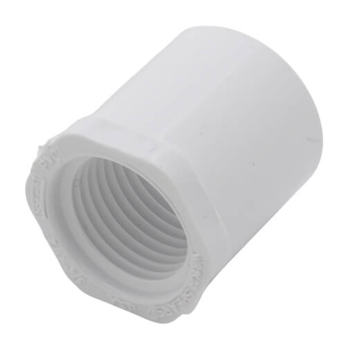 Main product image of 3/4" x 1/2" PVC Schedule 40 Spigot x Female Bushing