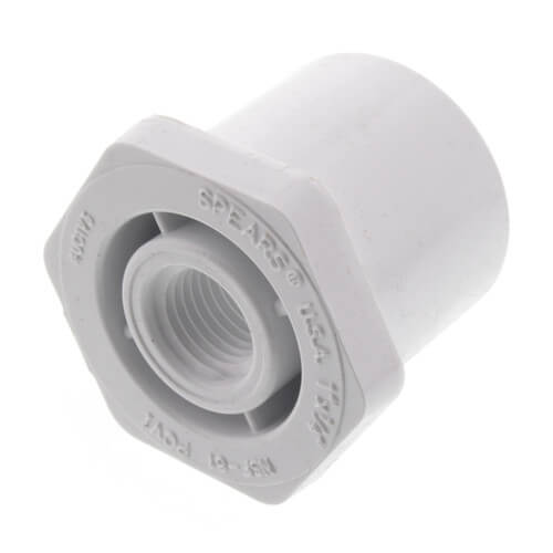 438128 438128 1" x 1/4" PVC Schedule 40 Spigot x Female Bushing
