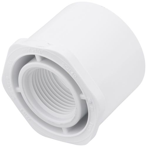 Main product image of 1-1/2" x 3/4" PVC Schedule 40 Spigot x Female Bushing