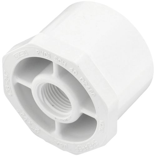 Main product image of 2" x 1/2" PVC Schedule 40 Spigot x Female Bushing