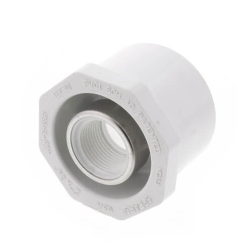 Main product image of 2" x 3/4" PVC Schedule 40 Spec. Reinforced Spigot x Female Bushing