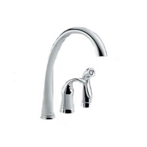 Main product image of Pilar Single Handle Kitchen Faucet w/ Spray - Chrome