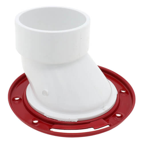 Main product image of 3" or 4" Offset Closet Flange w/ Metal Ring w/o Test Cap (PVC)