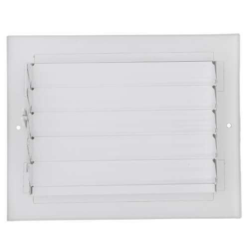 Main product image of 8" x 6" (Wall Opening Size) White One-Way Steel Sidewall/Ceiling Register (681 Series)