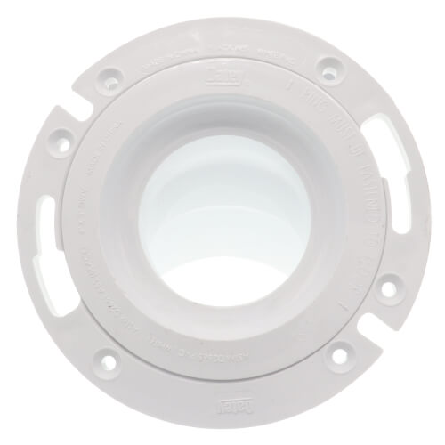 Main product image of 3" or 4" 45-Degree Closet Flange w/ Plastic Ring w/ Test Cap (PVC)