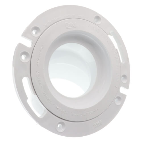 Main product image of 3" or 4" 45-Degree Closet Flange w/ Plastic Ring w/ Test Cap (PVC)