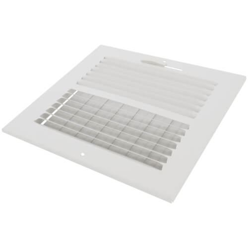 Main product image of 8" x 8" (Wall Opening Size) White Two-Way Steel Sidewall/Ceiling Register (682 Series)
