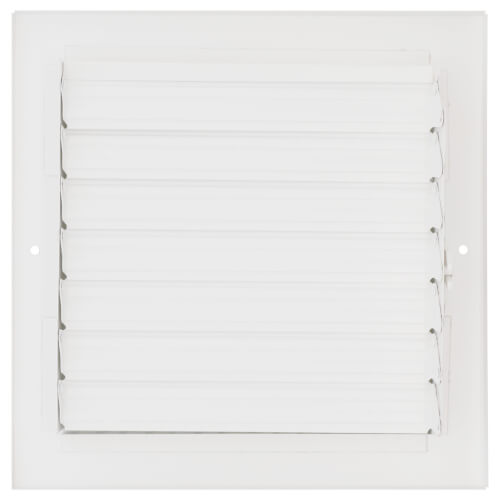 Main product image of 8" x 8" (Wall Opening Size) White Two-Way Steel Sidewall/Ceiling Register (682 Series)