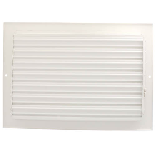 Main product image of 16" x 6" (Wall Opening Size) White Two-Way Steel Sidewall/Ceiling Register (682 Series)