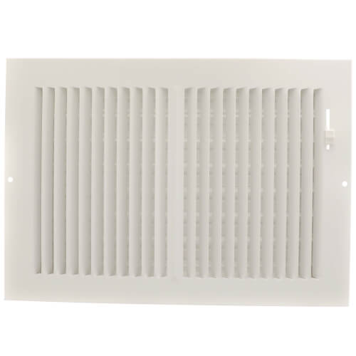 Main product image of 16" x 6" (Wall Opening Size) White Two-Way Steel Sidewall/Ceiling Register (682 Series)