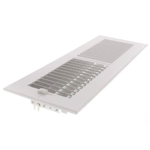 Main product image of 14" x 4" (Wall Opening Size) White Two-Way Steel Sidewall/Ceiling Register (682 Series)