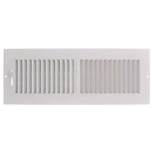 Main product image of 14" x 4" (Wall Opening Size) White Two-Way Steel Sidewall/Ceiling Register (682 Series)