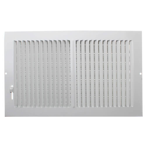 Main product image of 14" x 8" (Wall Opening Size) White Two-Way Steel Sidewall/Ceiling Register (682 Series)