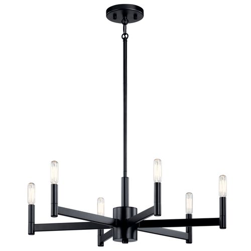 Main product image of Erzo 6 Light Chandelier (Black)