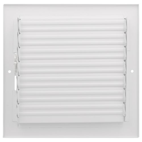 Main product image of 8" x 8" (Wall Opening Size) White Three-Way Sidewall/Ceiling Register (683 Series)