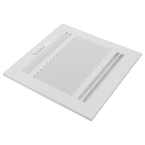 Main product image of 8" x 8" (Wall Opening Size) White Three-Way Sidewall/Ceiling Register (683 Series)