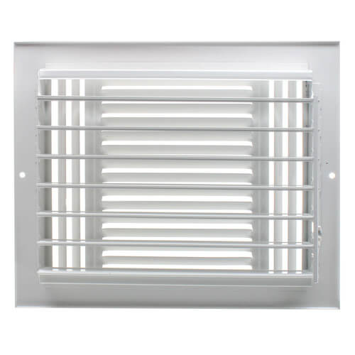 Main product image of 10" x 8" (Wall Opening Size) White Three-Way Sidewall/Ceiling Register (683 Series)