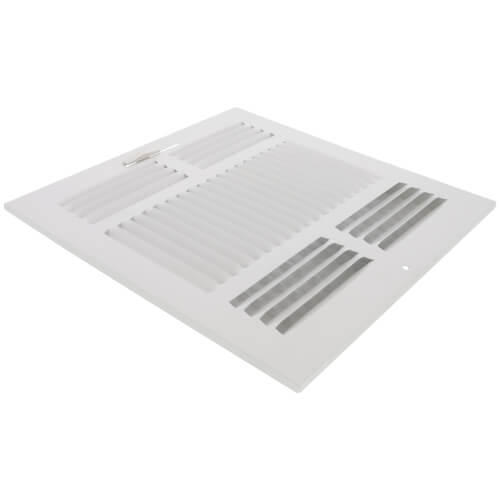 Main product image of 10" x 10" (Wall Opening Size) White Three-Way Sidewall/Ceiling Register (683 Series)