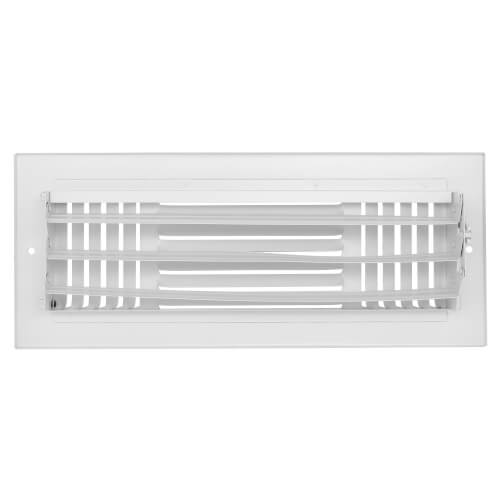 Main product image of 12" x 4" (Wall Opening Size) White 3-Way Sidewall/Ceiling Register (683 Series)