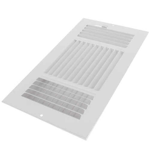 Main product image of 12" x 6" (Wall Opening Size) White Three-Way Sidewall/Ceiling Register (683 Series)