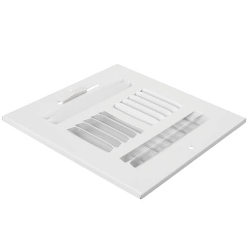 Main product image of 6" x 6" (Wall Opening Size) Four-Way White Sidewall/Ceiling Register (684 Series)