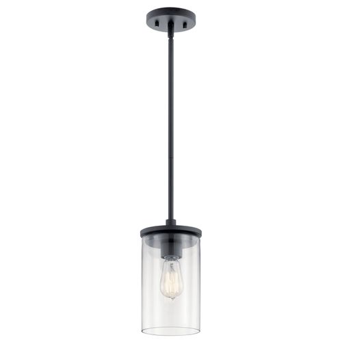 Main product image of Crosby 1 Light Mini Pendant (Black)