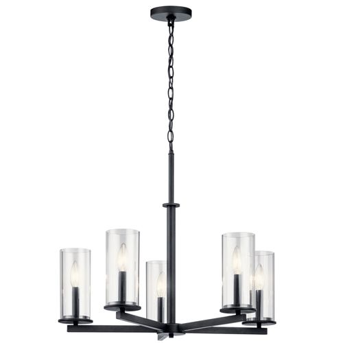 Main product image of Crosby 5 Light Chandelier (Black)