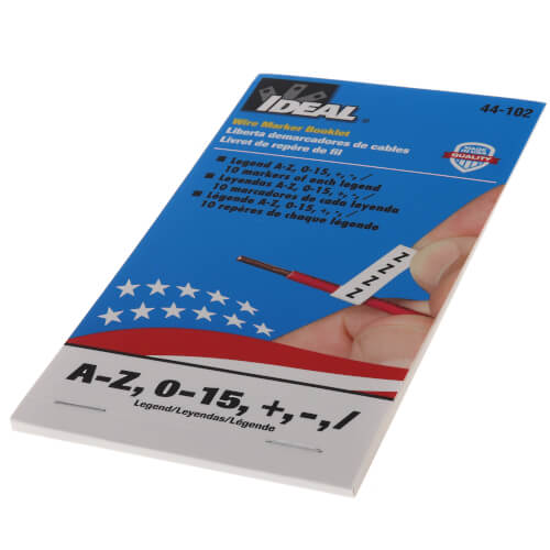 44102 Ideal 44102 Wire Marker Booklet Legend AZ, 015