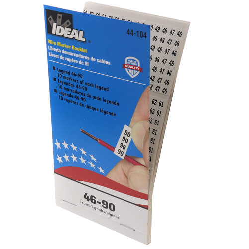 Main product image of Wire Marker Booklet Legend: 46-90 (10 Page Book)