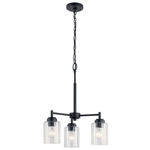 Main product image of Winslow 3 Light Mini Chandelier (Black)