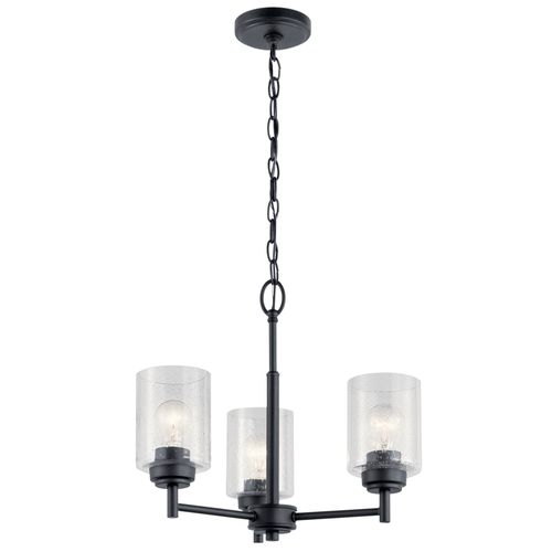 Main product image of Winslow 3 Light Mini Chandelier (Black)