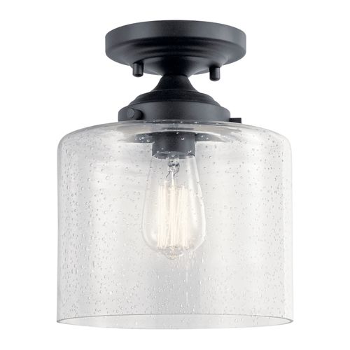 Main product image of Winslow 1 Light Semi Flush (Black)