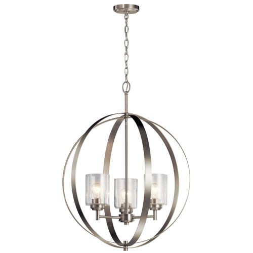 Main product image of Winslow 3 Light Chandelier (Brushed Nickel)