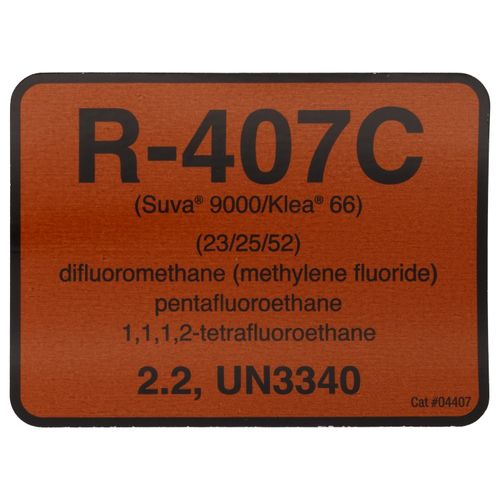 Main product image of R-407C Color Coded Refrigerant ID Label (Pack of 10)