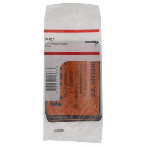 Main product image of R-407C Color Coded Refrigerant ID Label (Pack of 10)