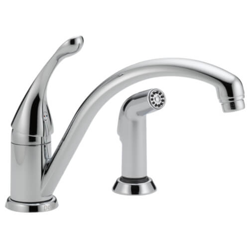 Main product image of Collins Single Handle Kitchen Faucet with Spray (Chrome), 441-DST