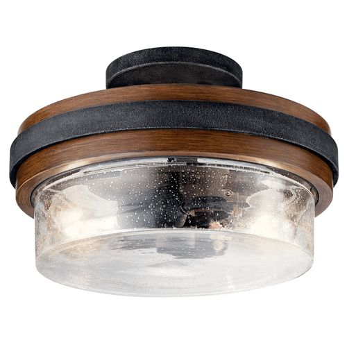 Main product image of Grand Bank 2 Light Semi Flush (Auburn) Stained