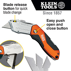 Main product image of Auto-Loading Folding Retractable Utility Knife