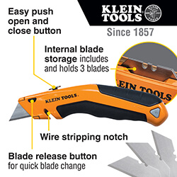 Main product image of Klein-Kurve Retractable Utility Knife
