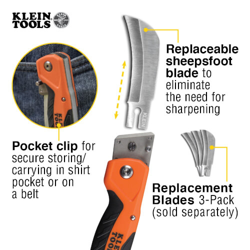 Main product image of Cable Skinning Utility Knife w/ Replaceable Blade