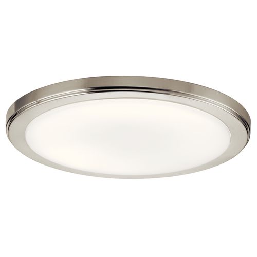 Main product image of Zeo 4000K LED 13" Round Flush Mount Downlight (Brushed Nickel)